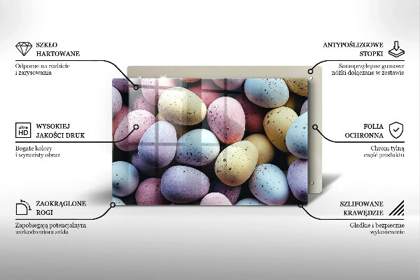 Zaščitna steklena plošča za štedilnik velikonočna jajca