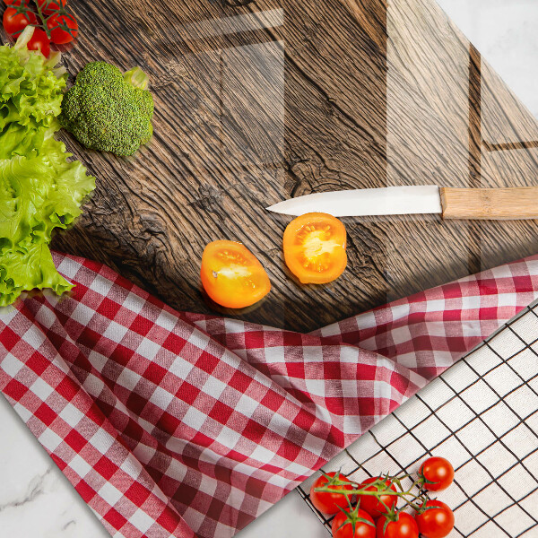 Zaščitna steklena plošča za štedilnik Lesena miza