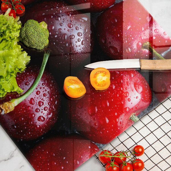 Zaščitna steklena plošča za štedilnik Češnje od blizu