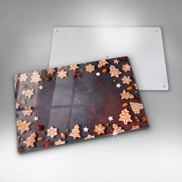 Zaščitna steklena plošča za štedilnik Medenjakov božič