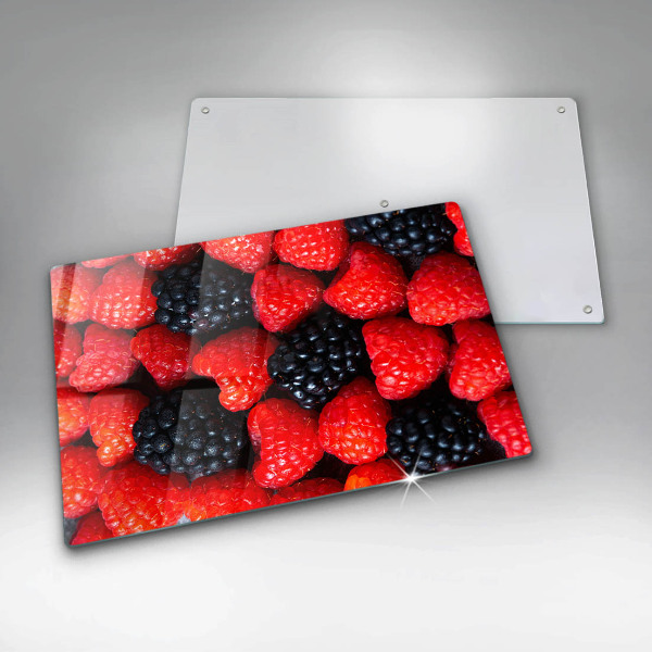 Zaščitna steklena plošča za štedilnik Maline in robide