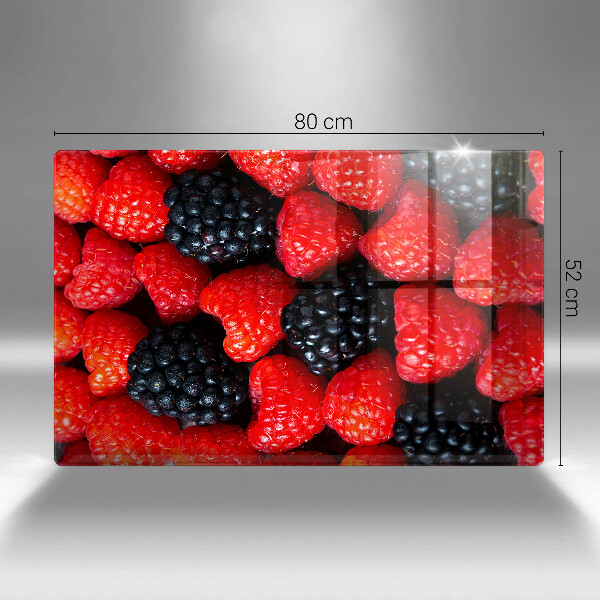 Zaščitna steklena plošča za štedilnik Maline in robide