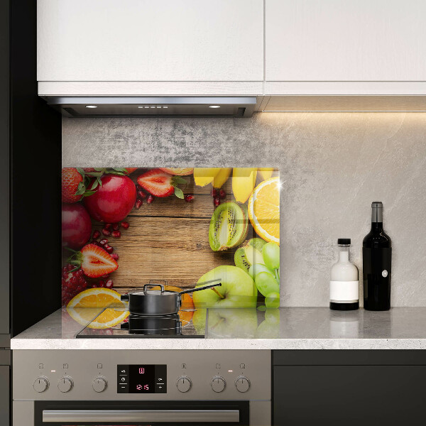 Zaščitna steklena plošča za štedilnik Sveže sadje