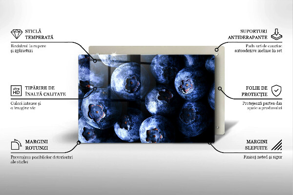 Zaščitna steklena plošča za štedilnik Jagode od blizu
