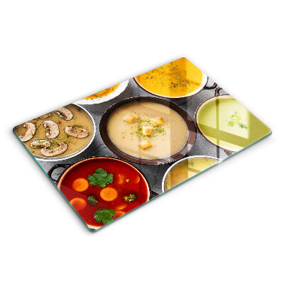 Zaščitna steklena plošča za štedilnik Pisane juhe