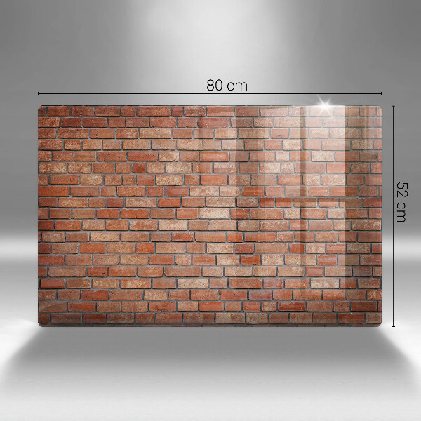 Zaščitna plošča za štedilnik Stena iz opečne stene