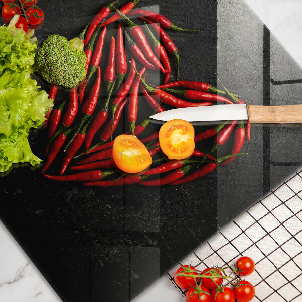 Zaščitna plošča za štedilnik Srce iz čilija