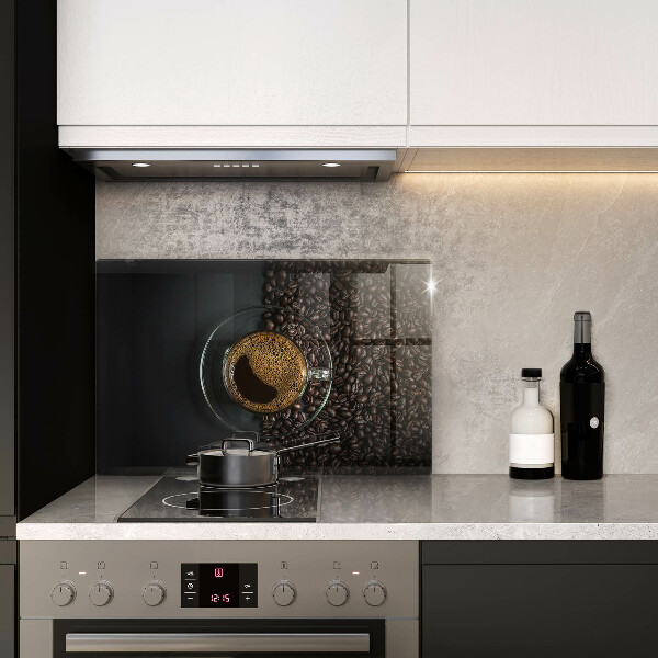 Zaščitna plošča za štedilnik Kava in fižol