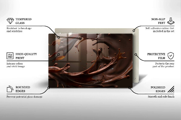 Zaščitna plošča za štedilnik Tekoča čokolada