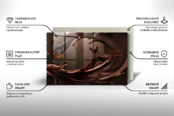 Zaščitna plošča za štedilnik Tekoča čokolada