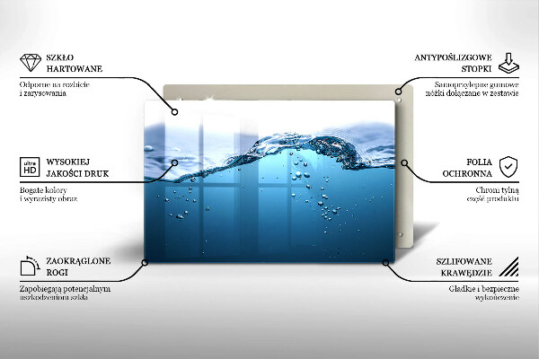 Zaščitna plošča za štedilnik Modra voda