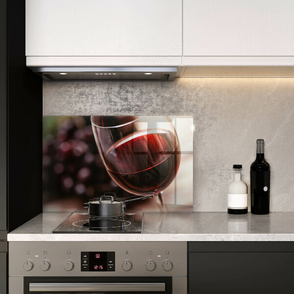 Zaščitna plošča za štedilnik Kozarec rdečega vina