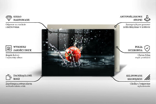 Zaščitna plošča za štedilnik Paradižnik v vodi