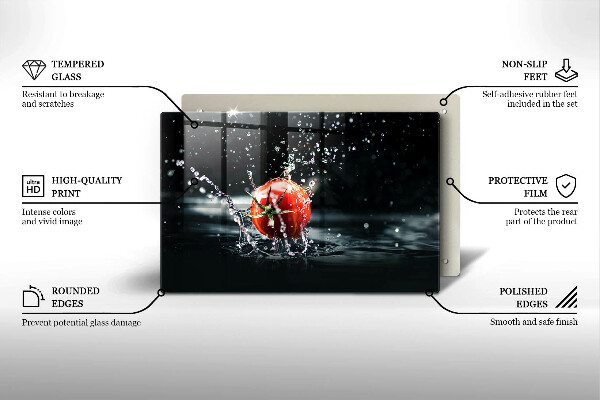 Zaščitna plošča za štedilnik Paradižnik v vodi