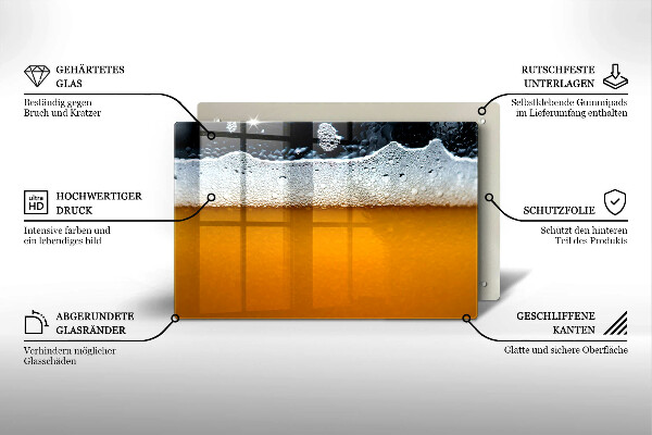 Zaščitna plošča za štedilnik Pijte pivsko peno