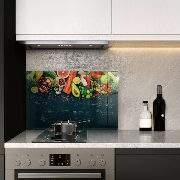 Zaščitna plošča za štedilnik Sadje in zelenjava