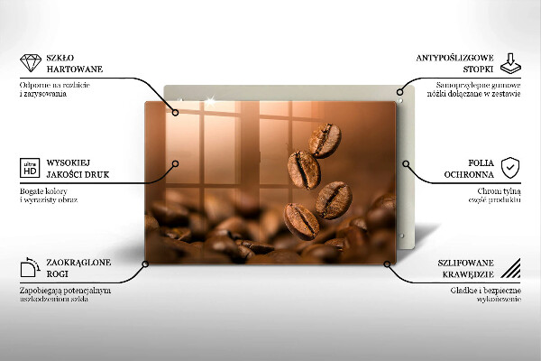 Zaščitna plošča za štedilnik Kavna zrna