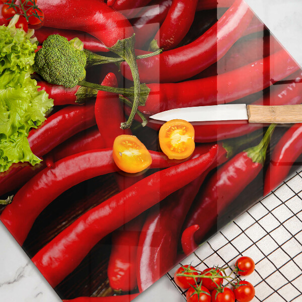 Stenska zaščitna plošča za štedilnik Pekoče čili paprike