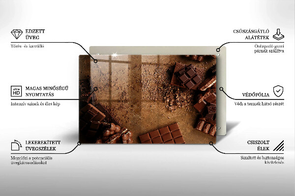 Stenska zaščitna plošča za štedilnik Čokoladne slaščice