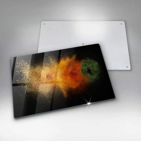 Stenska zaščitna plošča za štedilnik Pisane začimbe