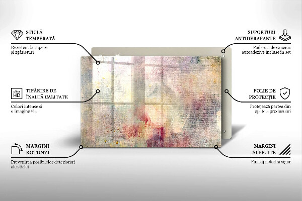 Zaščitna steklena plošča za štedilnik Barva teksture ozadja
