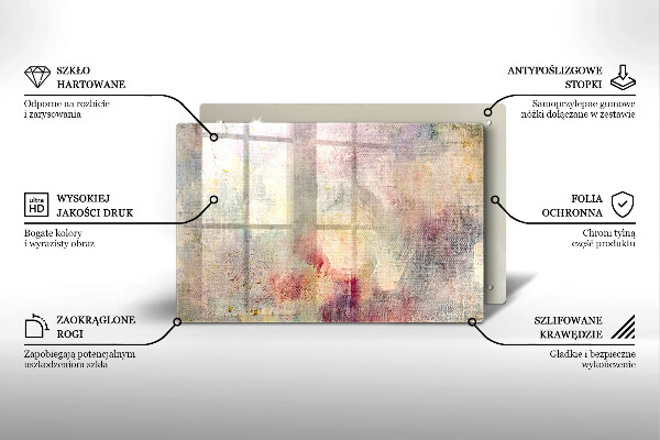 Zaščitna steklena plošča za štedilnik Barva teksture ozadja