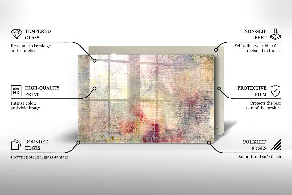 Zaščitna steklena plošča za štedilnik Barva teksture ozadja