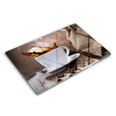 Zaščitna plošča za štedilnik Skodelica in kavna zrna