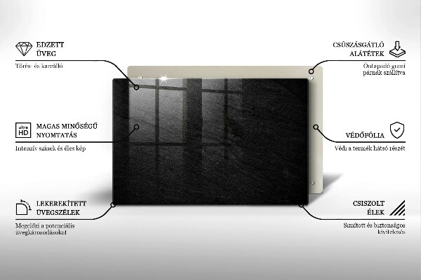 Zaščitna plošča za štedilnik tekstura kamna