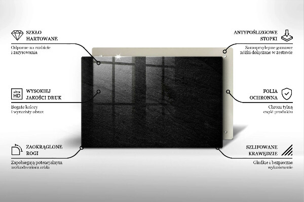 Zaščitna plošča za štedilnik tekstura kamna
