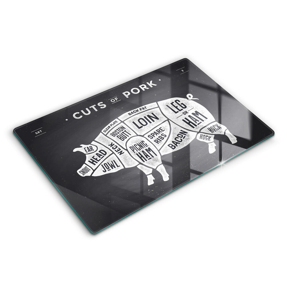 Zaščitna plošča za štedilnik Svinjsko svinjsko meso