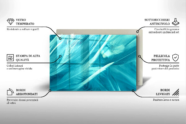 Zaščitna plošča za štedilnik Nežno perje