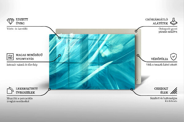 Zaščitna plošča za štedilnik Nežno perje