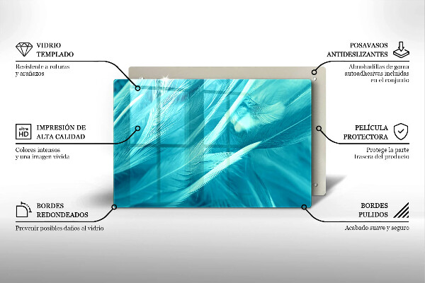 Zaščitna plošča za štedilnik Nežno perje