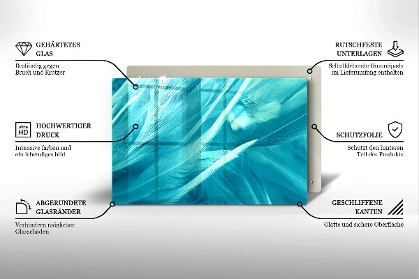 Zaščitna plošča za štedilnik Nežno perje