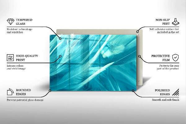 Zaščitna plošča za štedilnik Nežno perje