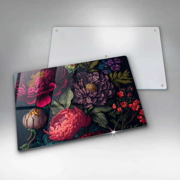 Zaščitna plošča za štedilnik Lepe rože