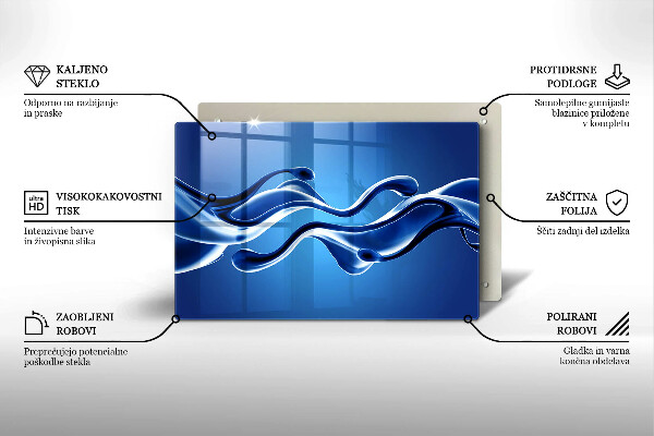 Stenska zaščitna plošča za štedilnik Abstrakcija tekočine