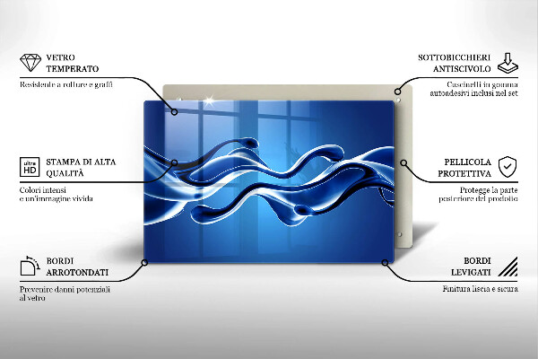 Stenska zaščitna plošča za štedilnik Abstrakcija tekočine
