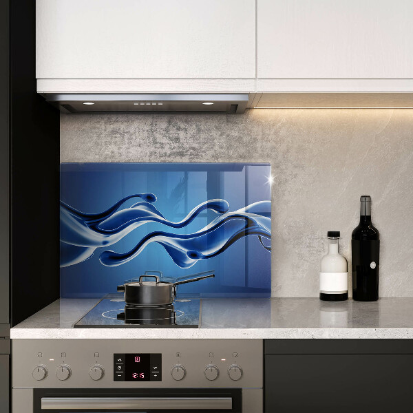 Stenska zaščitna plošča za štedilnik Abstrakcija tekočine