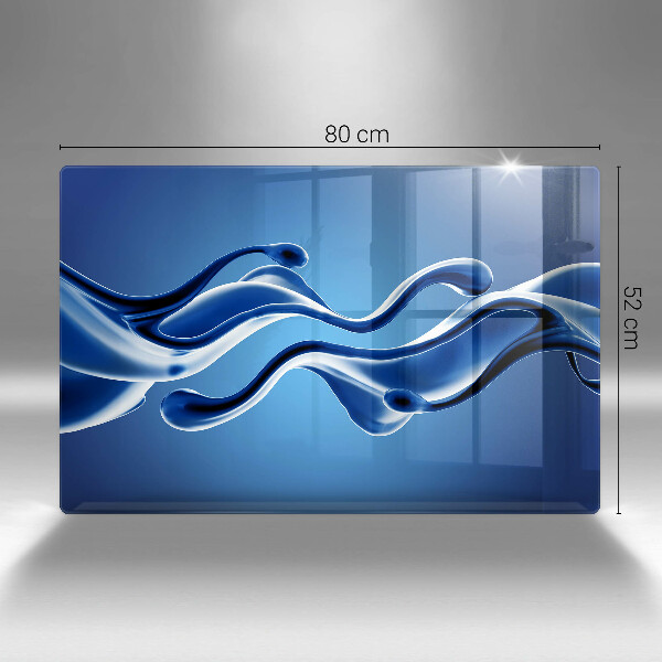 Stenska zaščitna plošča za štedilnik Abstrakcija tekočine