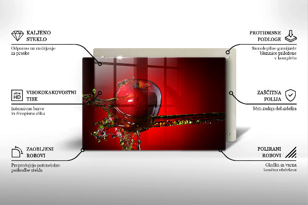 Zaščitna plošča za štedilnik Jabolčno sadje v vodi