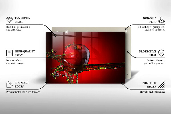 Zaščitna plošča za štedilnik Jabolčno sadje v vodi