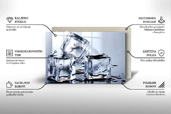 Zaščitna plošča za štedilnik Ledene kocke