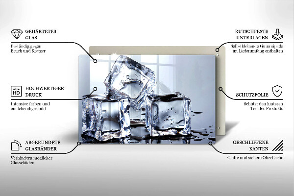 Zaščitna plošča za štedilnik Ledene kocke