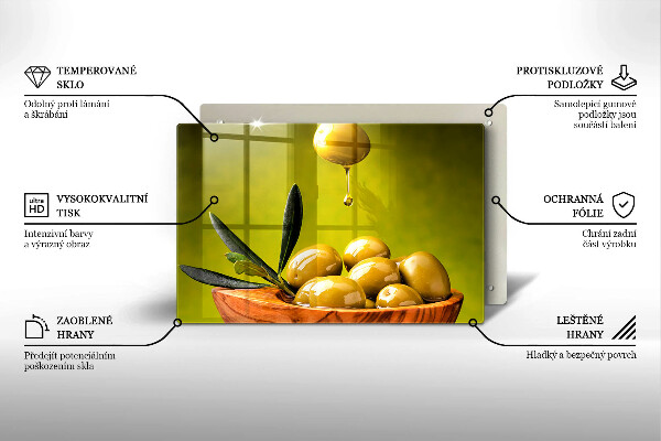Zaščitna plošča za štedilnik Okusne olive