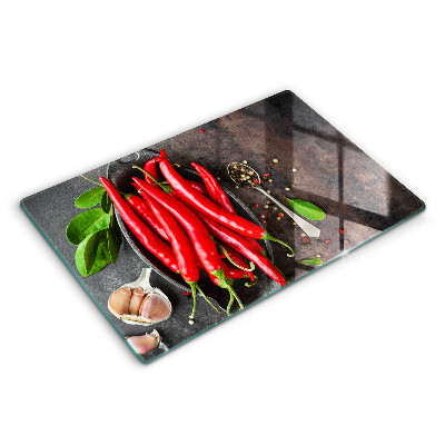 Zaščitna plošča za štedilnik Rdeča čili paprika