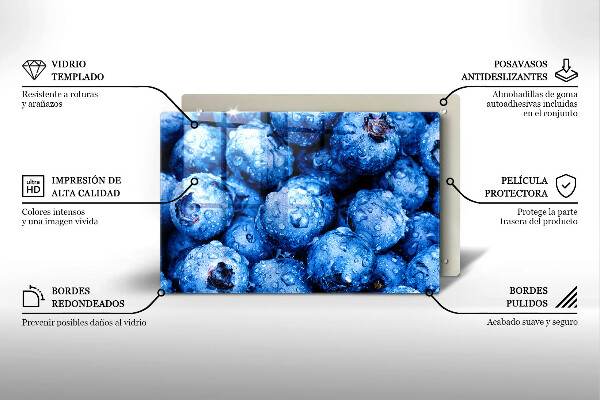 Zaščitna plošča za štedilnik Sočne borovnice