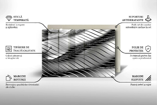 Zaščitna plošča za štedilnik 3D kovinska struktura