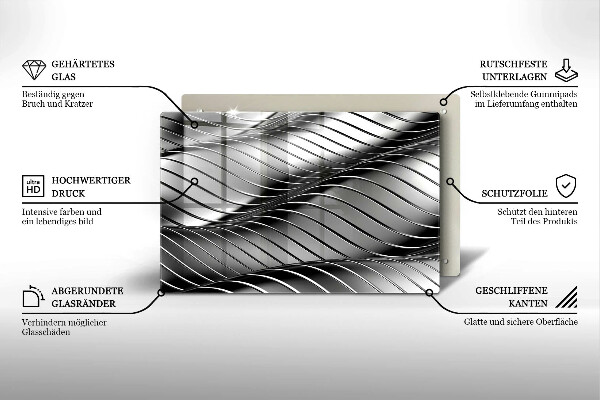 Zaščitna plošča za štedilnik 3D kovinska struktura
